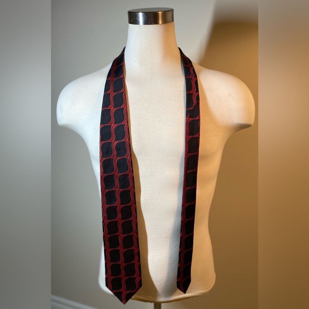 Harry Rosen - Red/Black Vintage Tie - OS